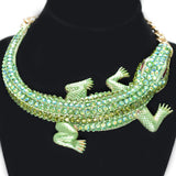 95649, ALLIGATOR RHINESTONE NECKLACE