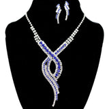 95695, PAVE RHINESTONE ACCENT NECKLACE SET