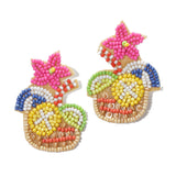 95722, COCKTAIL VACATION SEED BEAD EARRING