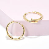 95727, 30MM KNOT ACCENT ROUND HOOP EARRING