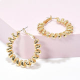 95729, 35MM SPRING LOOK ROUND HOOP EARRING