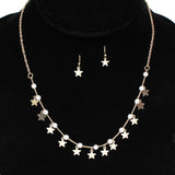 Dainty Star Charm with Pearl Necklace - view 2