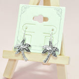 Tropical Palm Tree Filigree Earring