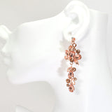 95948, MULTI SHAPE RHINESTONE EVENING EARRING