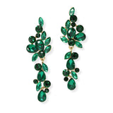 95948, MULTI SHAPE RHINESTONE EVENING EARRING