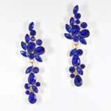 95948, MULTI SHAPE RHINESTONE EVENING EARRING