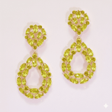Teardrop Rhinestone Evening Earring, Wedding, Bridal, Prom