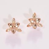 95703, FLOWER RHINESTONE STUD EARRING