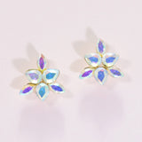 95703, FLOWER RHINESTONE STUD EARRING