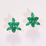 95703, FLOWER RHINESTONE STUD EARRING