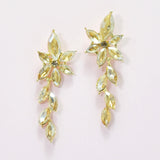 95972, MARQUISE RHINESTONE ACCENT EVENING EARRING, WEDDING, BRIDAL, PROM