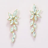 95972, MARQUISE RHINESTONE ACCENT EVENING EARRING, WEDDING, BRIDAL, PROM
