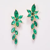 95972, MARQUISE RHINESTONE ACCENT EVENING EARRING, WEDDING, BRIDAL, PROM