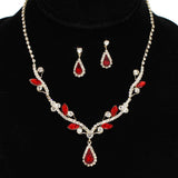 95997, BRANCH ACCENT CRYSTAL RHINESTONE NECKLACE SET