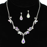 95997, BRANCH ACCENT CRYSTAL RHINESTONE NECKLACE SET