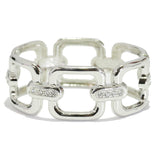 96009, SQUARE CHAIN BANGLE BRACELET