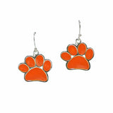 96110, PAW ENAMEL DANGLE EARRING