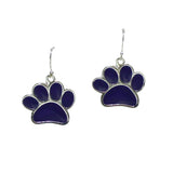 96110, PAW ENAMEL DANGLE EARRING