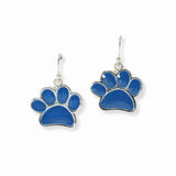 96110, PAW ENAMEL DANGLE EARRING