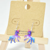 Unicorn Enamel Dangle Earring