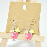 Margarita Cocktail Enamel Dangle Earring