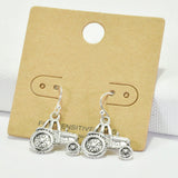 Tractor Metal Dangle Earring