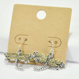 96122, DRAGONFLY METAL DANGLE EARRING