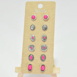 Western Concho Accent Stud Earring SET