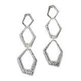 Geometric Textured Drop Dangle Earring