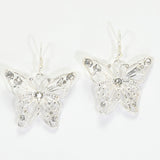 96157, BUTTERFLY RHINESTONE ACCENT EARRING