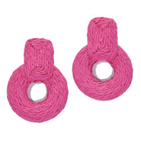 Raffia Geometric Earring