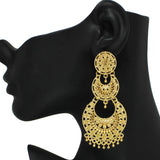 24K Gold Plated Vintage Filigree Earring
