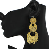 24K Gold Plated Vintage Filigree Earring