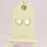 Natural Stone Round Stud Earring - view 5