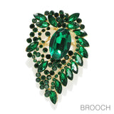 96570, RHINESTONE EVENING PIN BROOCH