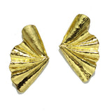 BIG Size Leaf Metal Earring
