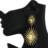 Oversized Starburst Metal Earring