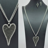 Heart Long Pendant Necklace