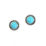 Western Round Stud Earring