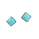 Western Square Stud Earring