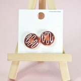 96799, DONUT ACRYLIC STUD EARRING