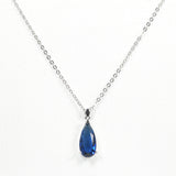 96826, TEARDROP CUBIC ZIRCONIA PENDANT NECKLACE