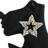 BIG Star Rhinestone Earring - view 2