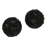 BIG Round Glitter Rhinestone Earring - view 2