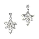 96854, MARQUISE RHINESTONE ACCENT EVENING EARRING