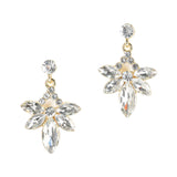 96854, MARQUISE RHINESTONE ACCENT EVENING EARRING
