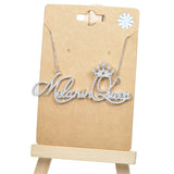 96904, "MELANIN QUEEN" CUBIC ZIRCONIA PENDANT NECKLACE