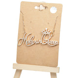 96904, "MELANIN QUEEN" CUBIC ZIRCONIA PENDANT NECKLACE