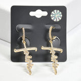 96911, "FAITH" CUBIC ZIRCONIA HUGGIES HOOP EARRING