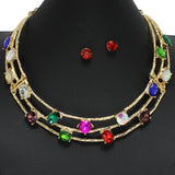96918, ROUND & OVAL PEARL ACCENT HAMMERED METAL CHOKER NECKLACE